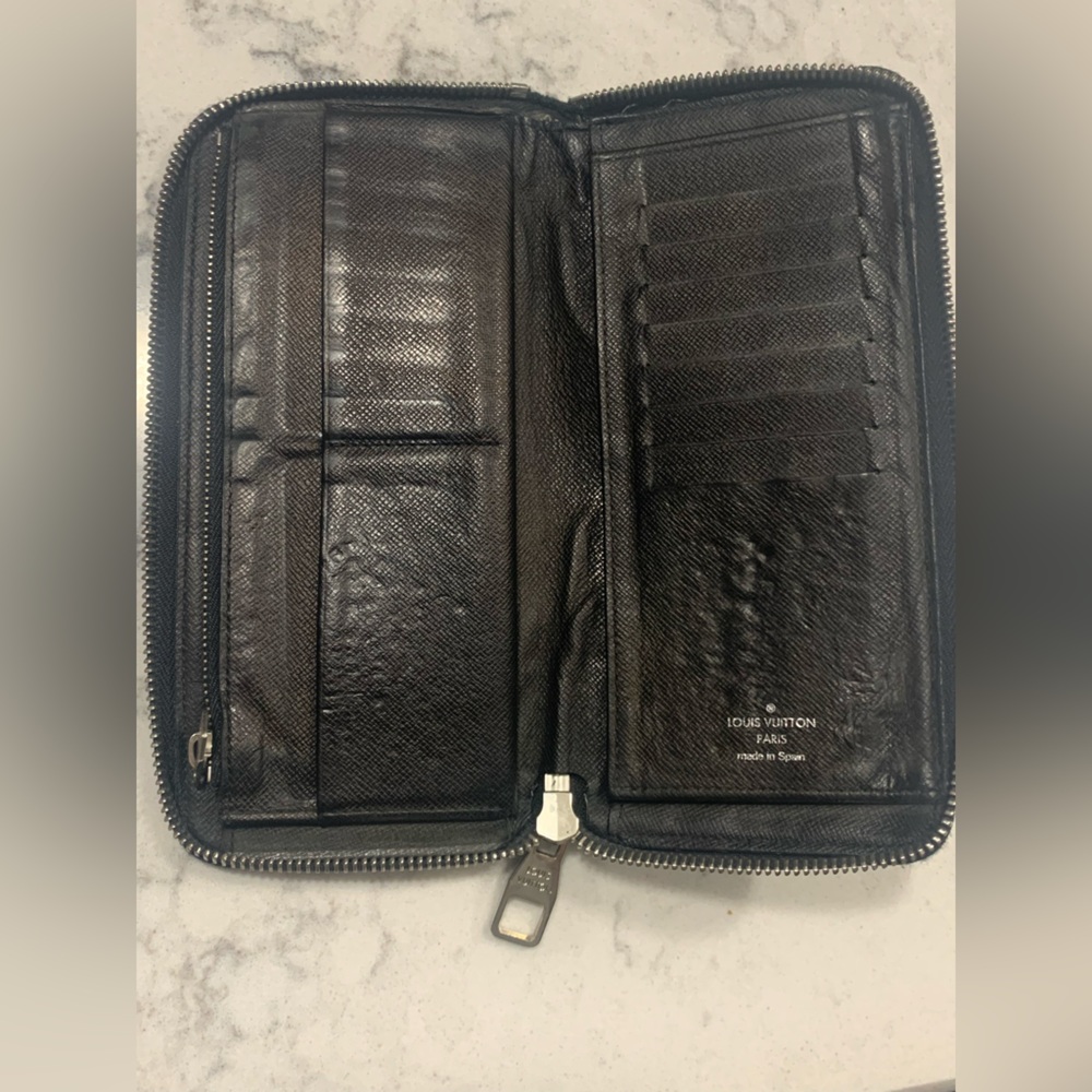 Louis Vuitton Black&Grey Damier long zippy wallet - Picture 5 of 10